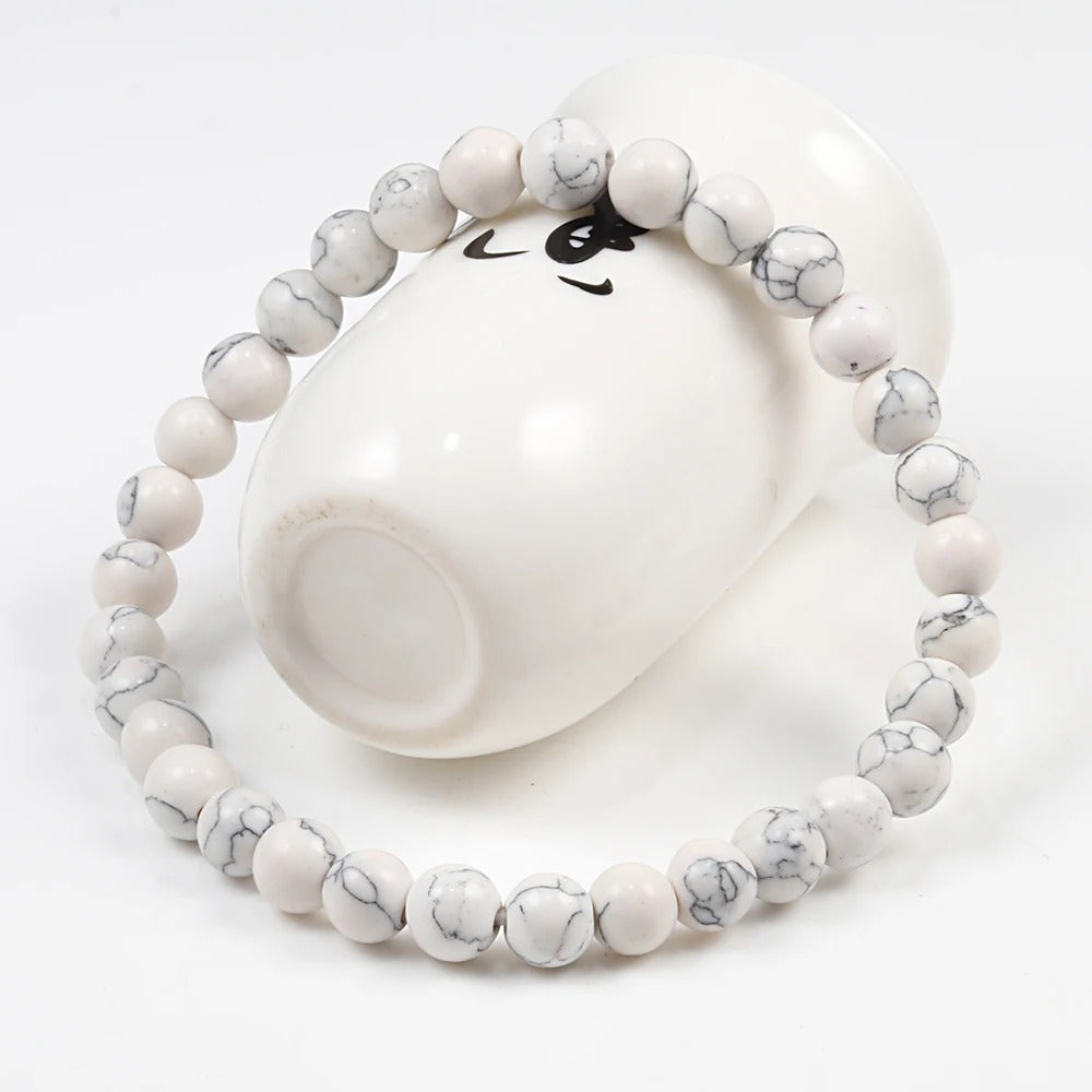 Bracelet-Howlite Apaisement et Equilibre interieur tasse