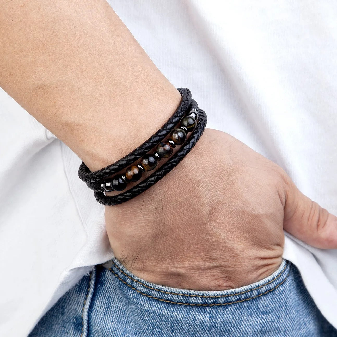 Bracelet Homme - Force Elémentaire poignet