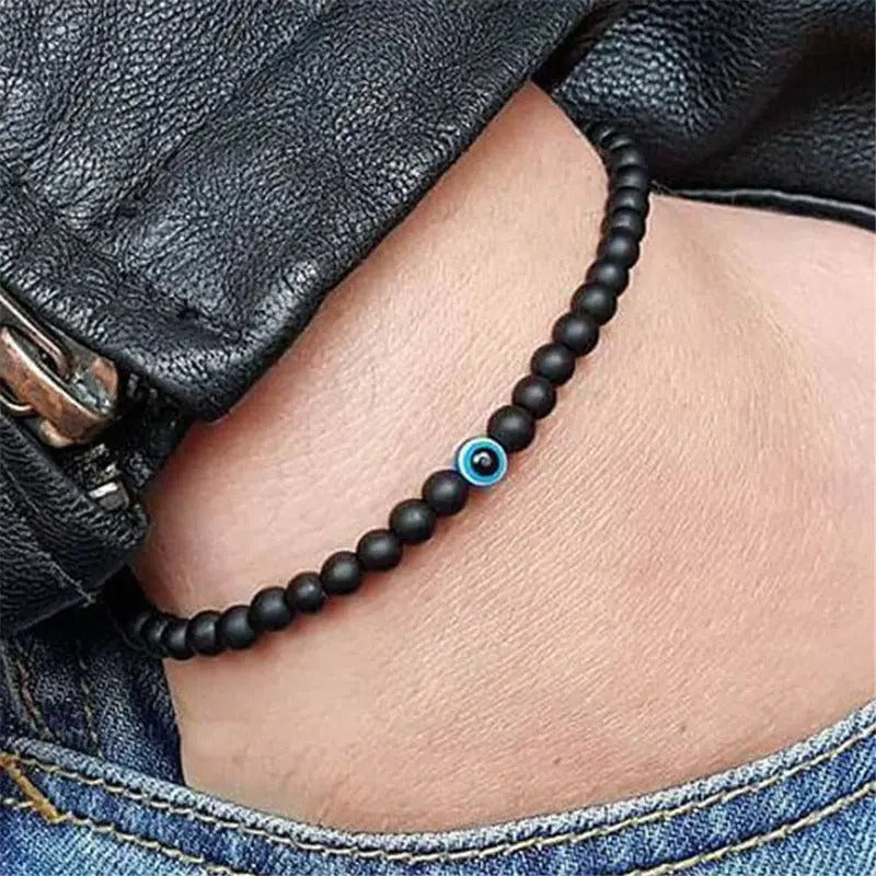 Bracelet pierres naturelles Anti Mauvais Œil main