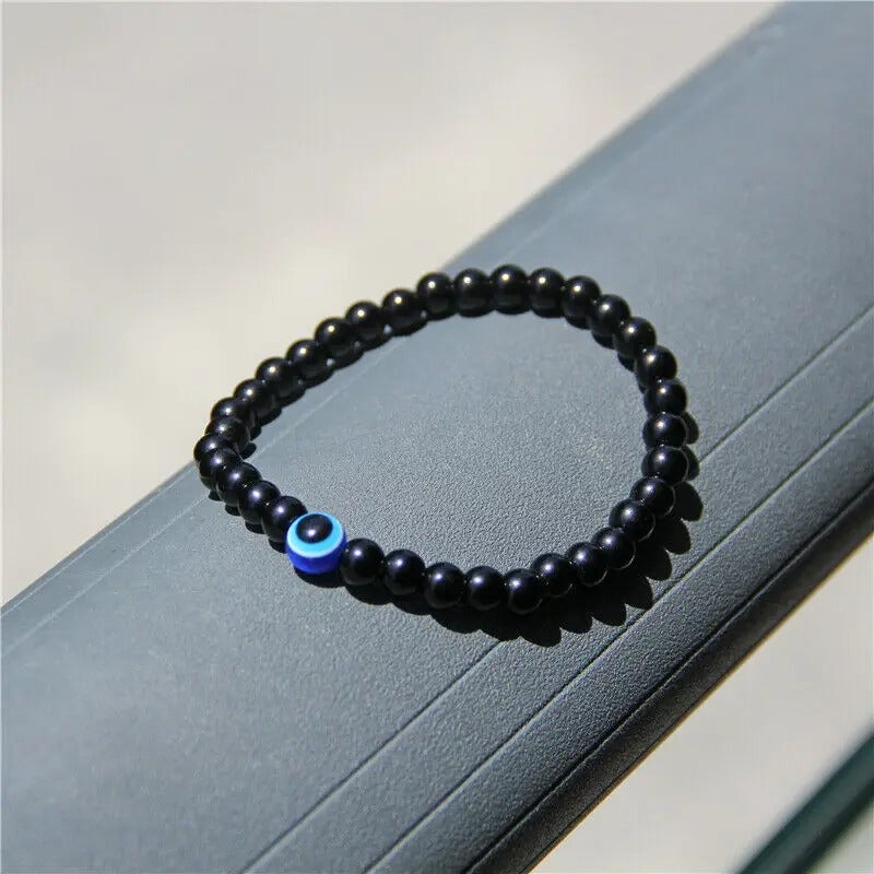 Bracelet pierres naturelles Anti Mauvais Oeil tuyau