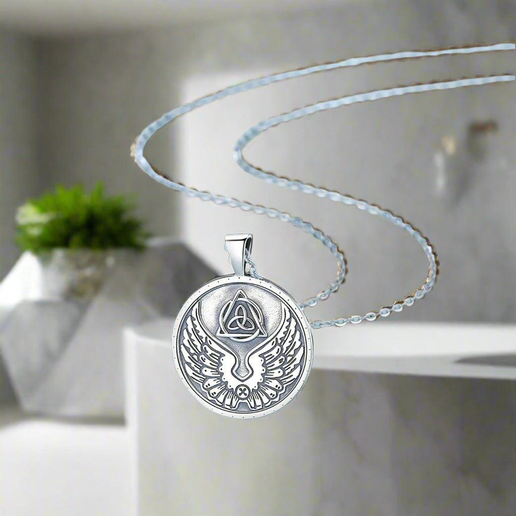Collier archange Michael verso