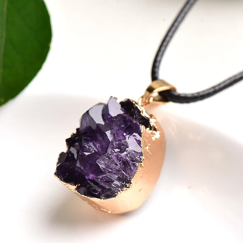 Pendentif Amethyste Brute Elegance Naturelle solo