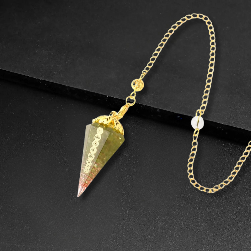 Pendule Oui Non Alchimie et Reponses Intuitives aventurine