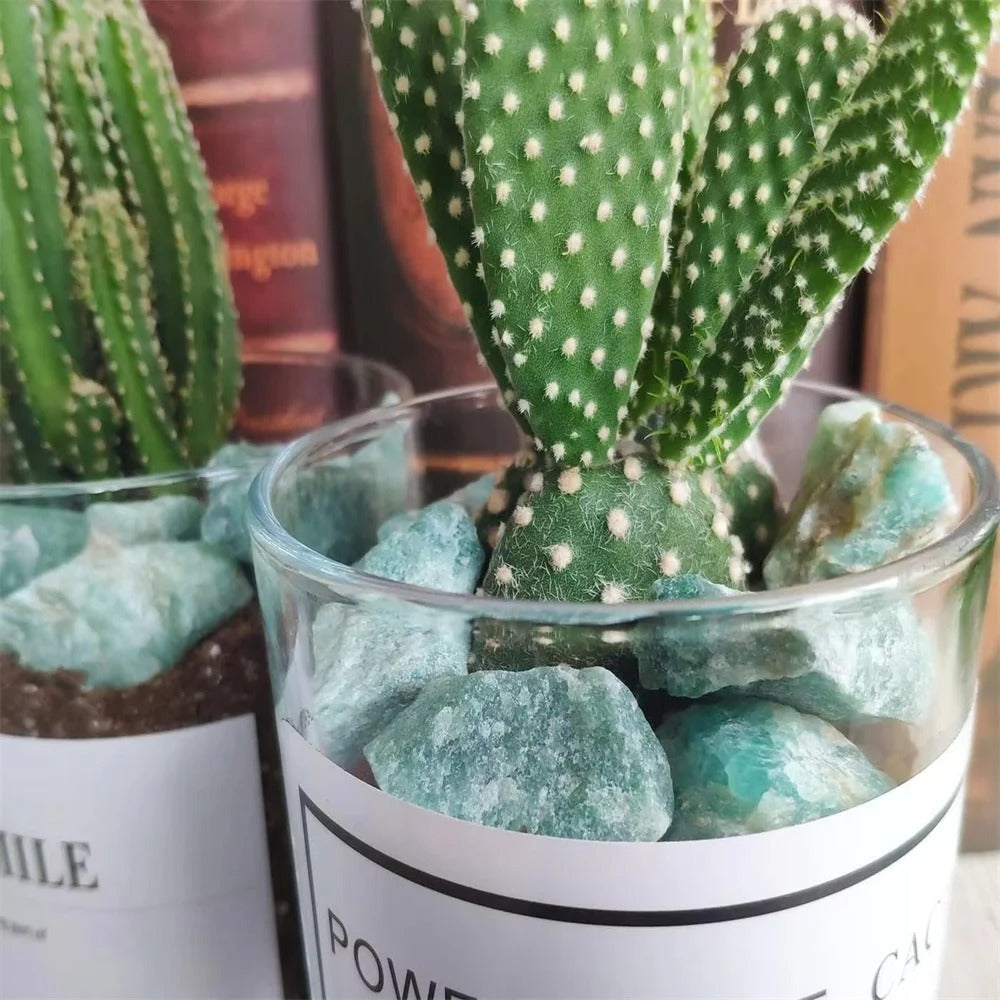 Pierre naturelle aventurine brute fleur