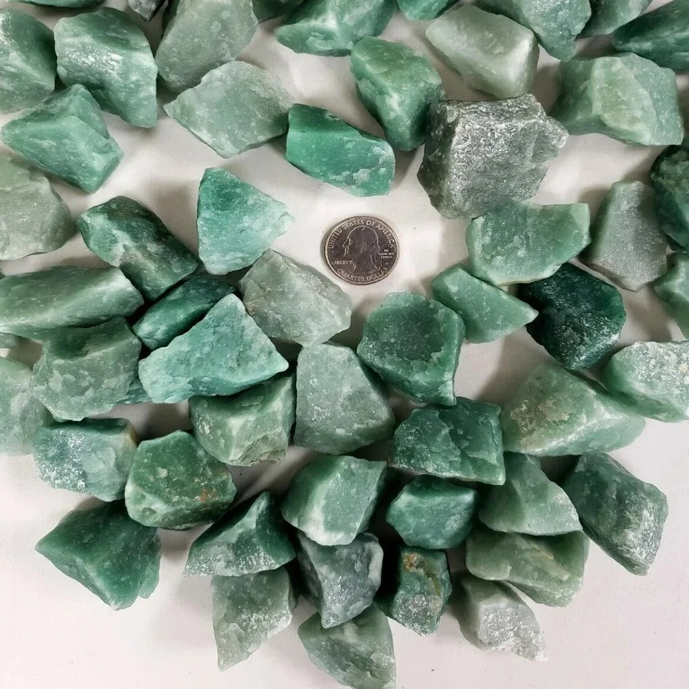 Pierre naturelle aventurine brute taille