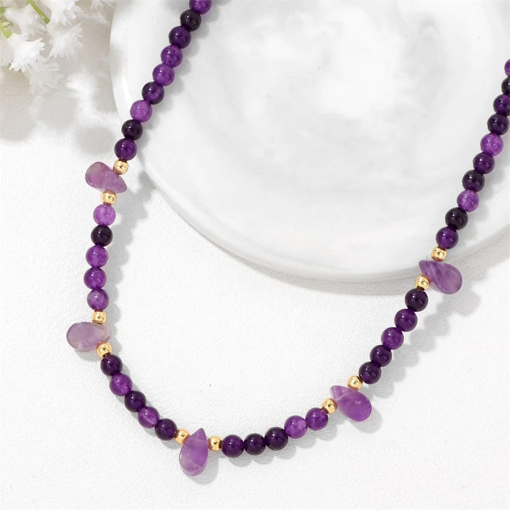 Pierres naturelles Rituel cristallin variante amethyste