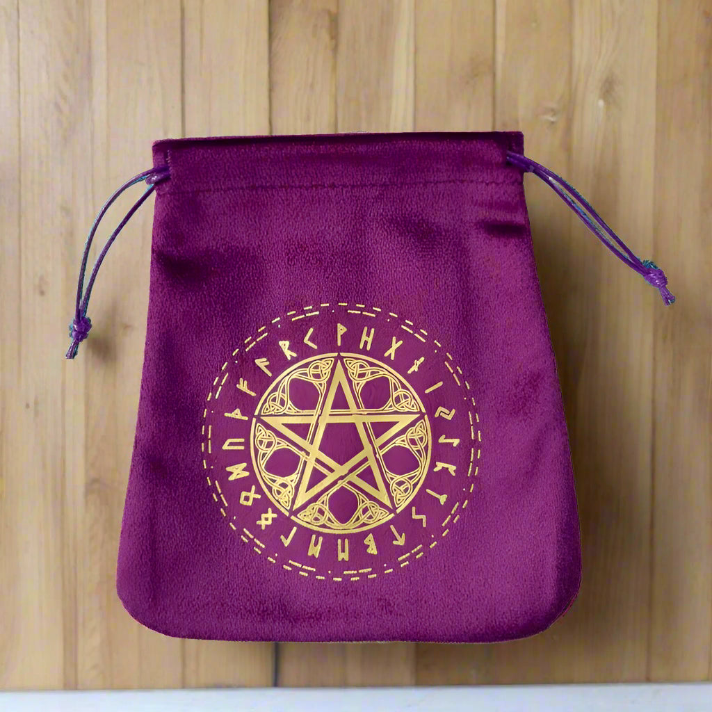 Pochette esoterique en velours variante 1
