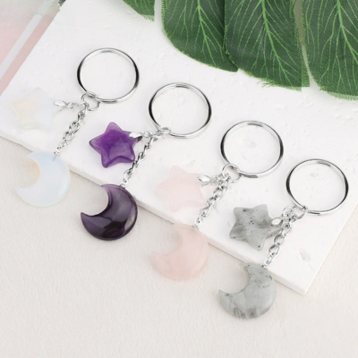 Porte cle lune et etoile presentation