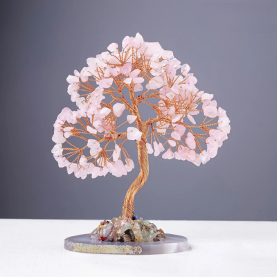 arbre de vie rose quartz
