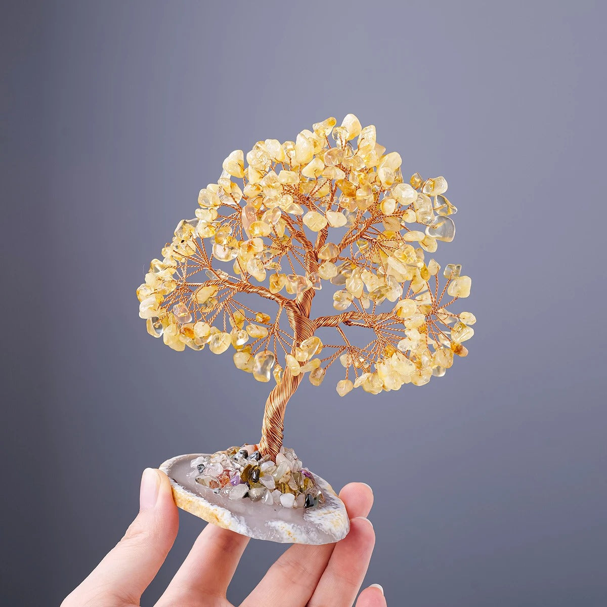 arbre de vie citrine main