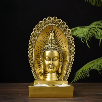 bougeoir tĂȘte de bouddha ambiance zen et spirituel variante corps