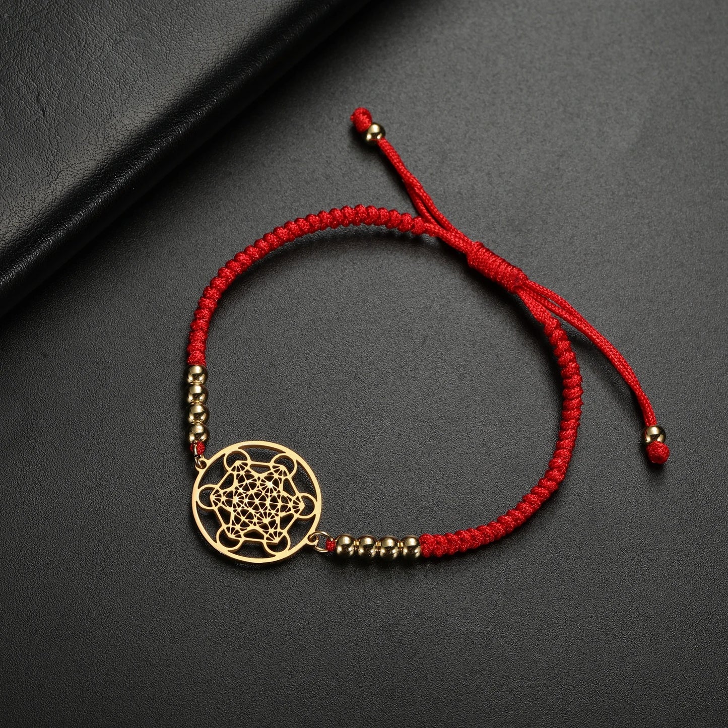 bracelet cube de metatron rouge