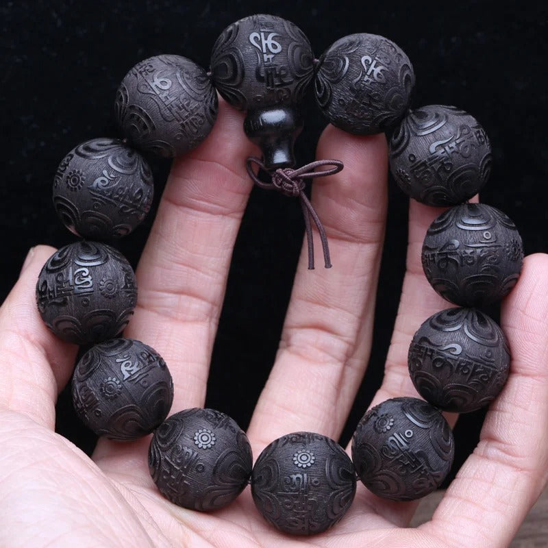 bracelet ebene feng shui main