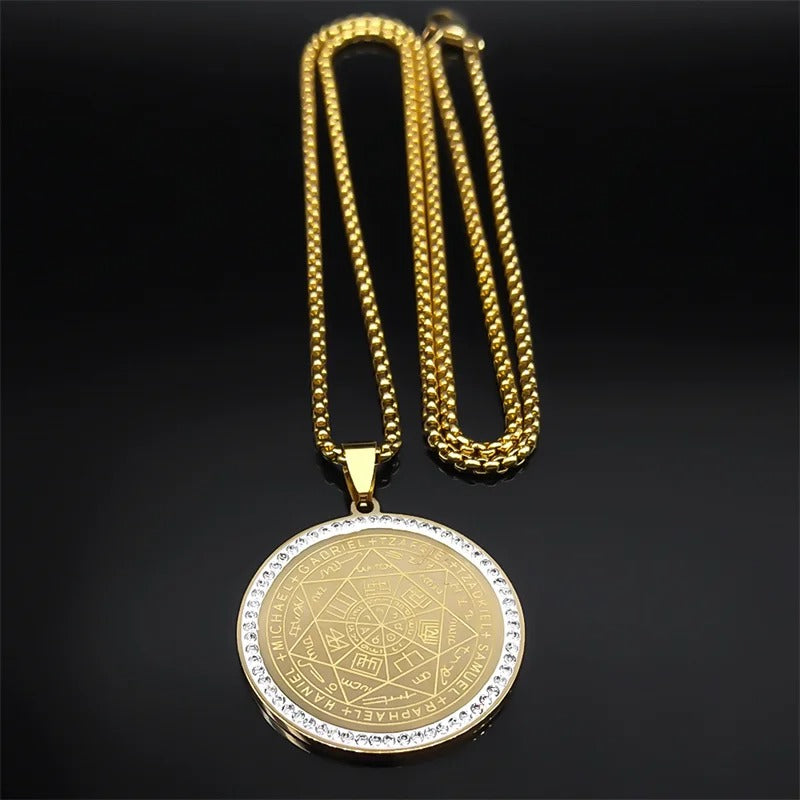 collier 7 archanges chaine