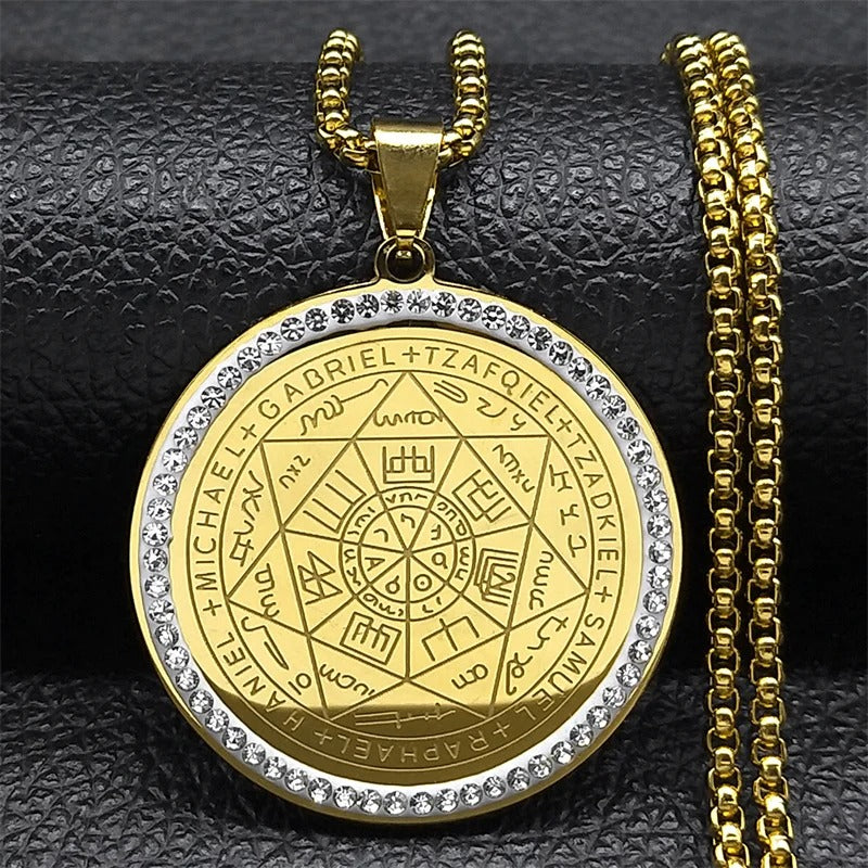 collier 7 archanges variante or