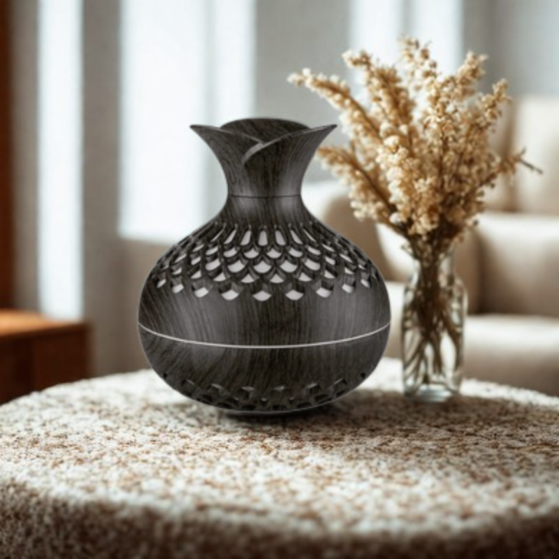diffuseur aux huiles essentielles vase noir caroussel bis