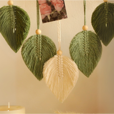 etagere macrame zoom feuille