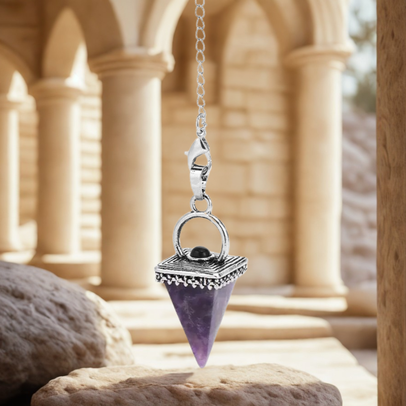pendule porte des energies variante améthyste