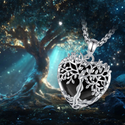 Arbre de vie collier coeur demonstration