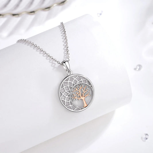 Arbre de vie collier argent presentation