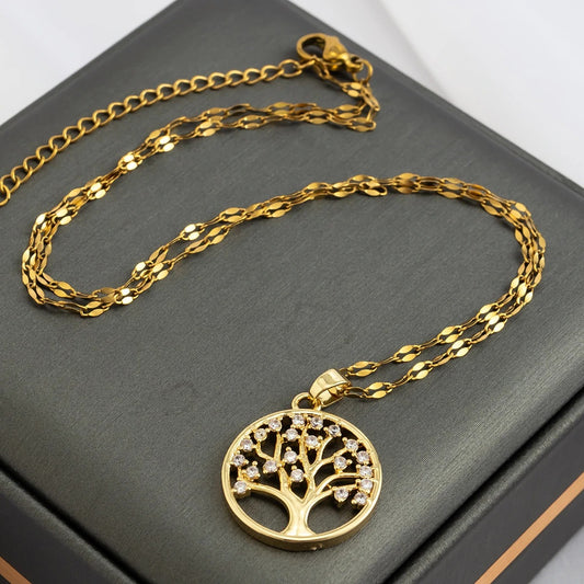 Arbre de vie collier femme variante