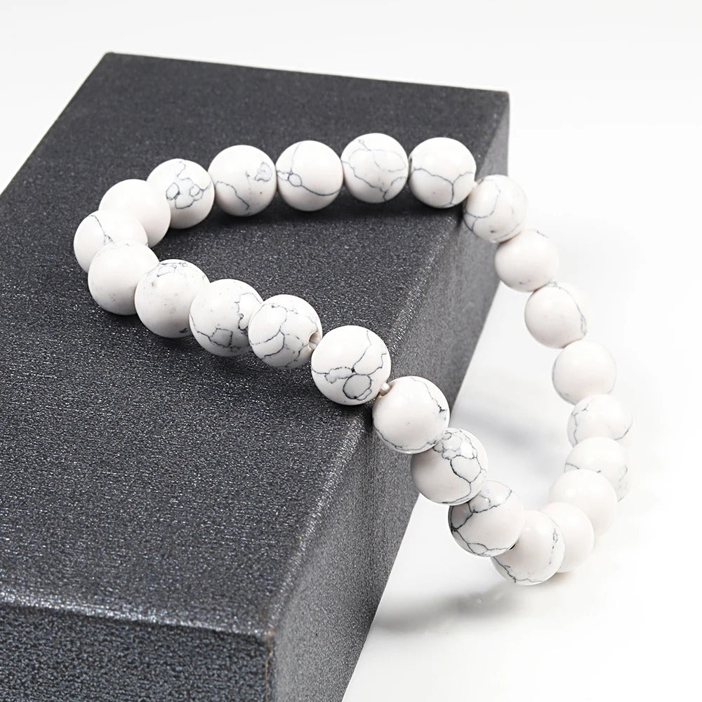 Bracelet-Howlite Apaisement et Equilibre interieur presentation 2