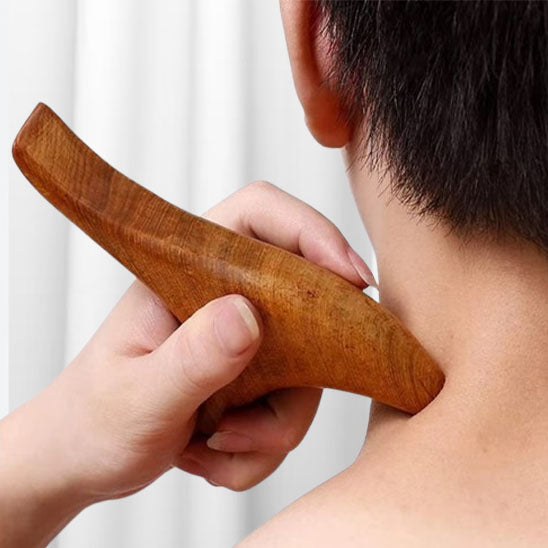 Gua Sha bois cou derriere