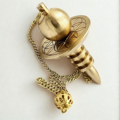 Pendule fleur de vie bronze