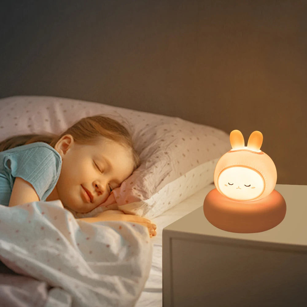 Veilleuse enfant lapin lit