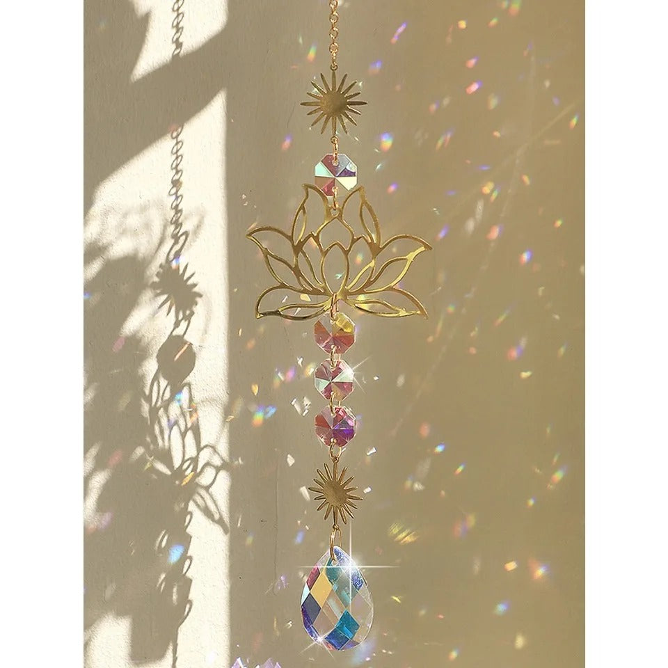 attrape soleil cristal lotus reflets