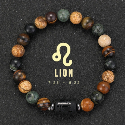 bracelet signe zodiaque lion