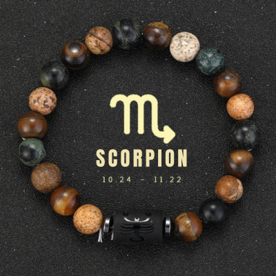 bracelet signe zodiaque scorpion