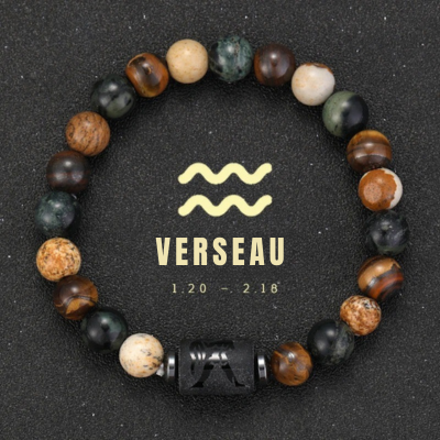 bracelet signe zodiaque verseau