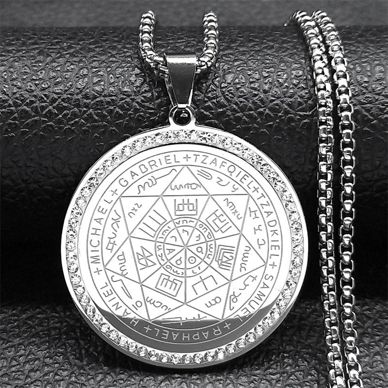 collier 7 archanges variante argent