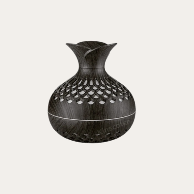 diffuseur aux huiles essentielles vase noir caroussel