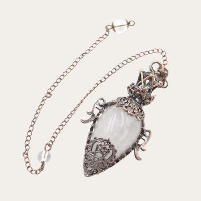 pendule oui non got cristal de roche