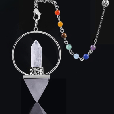 pendule divinatoire chakra blanc