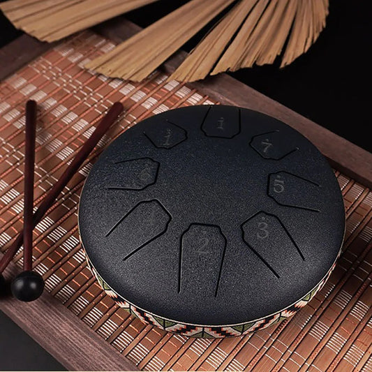 tambour zendrum méditation noir presentation